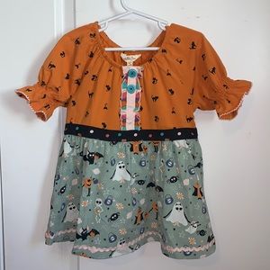 Matilda Jane Halloween smocked shirt top size 6